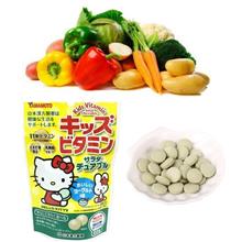 Viên nhai bổ sung rau Yamamoto Kids Vitamin 60 viên cho trẻ từ 3 tuổi trở lên - Vị sữa chua